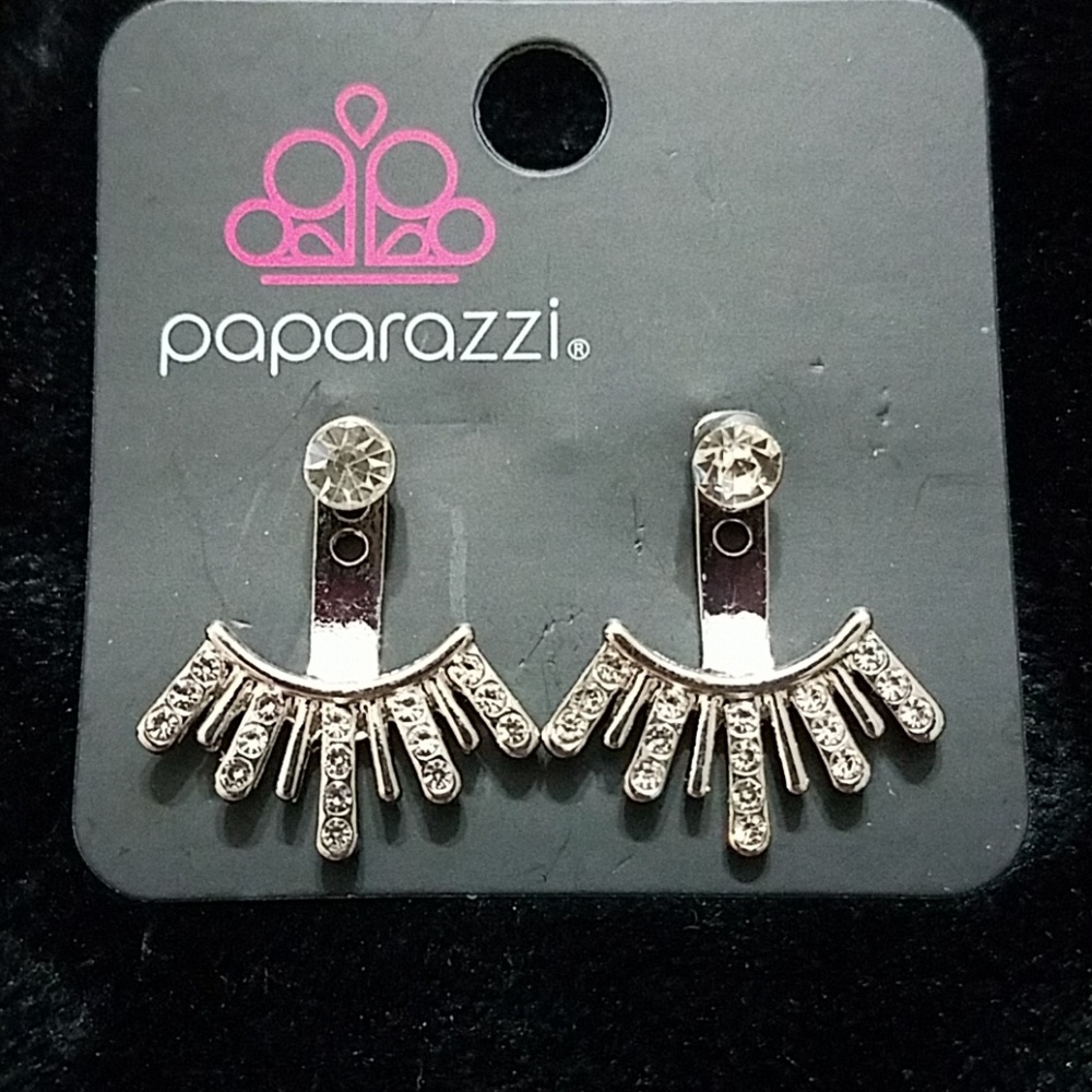 SOLD*** paparazzi bling silver rhinestone jack